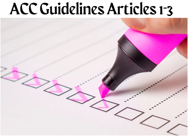 ACC Guidelines Series Part I