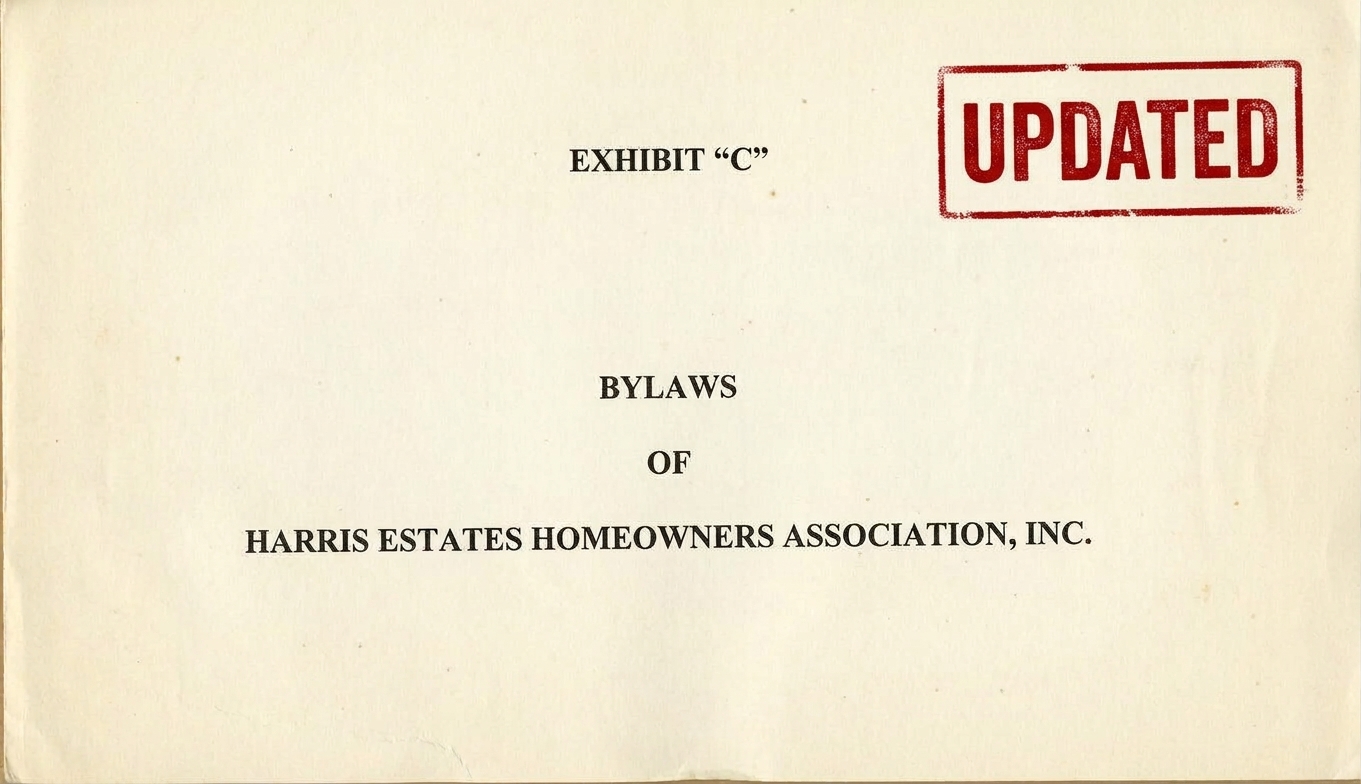 HOA Bylaws Article I : General